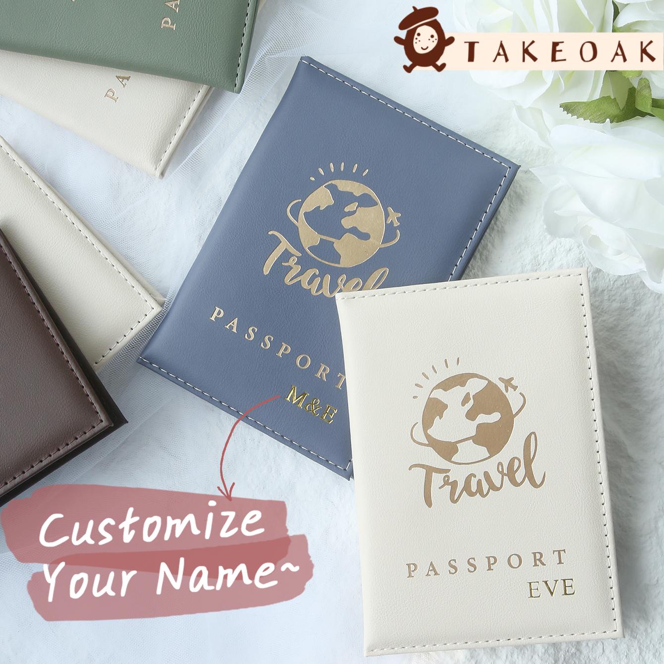 Travel Accessories Gifts For Her - 2Pcs Matching Couple Passport Holder Set