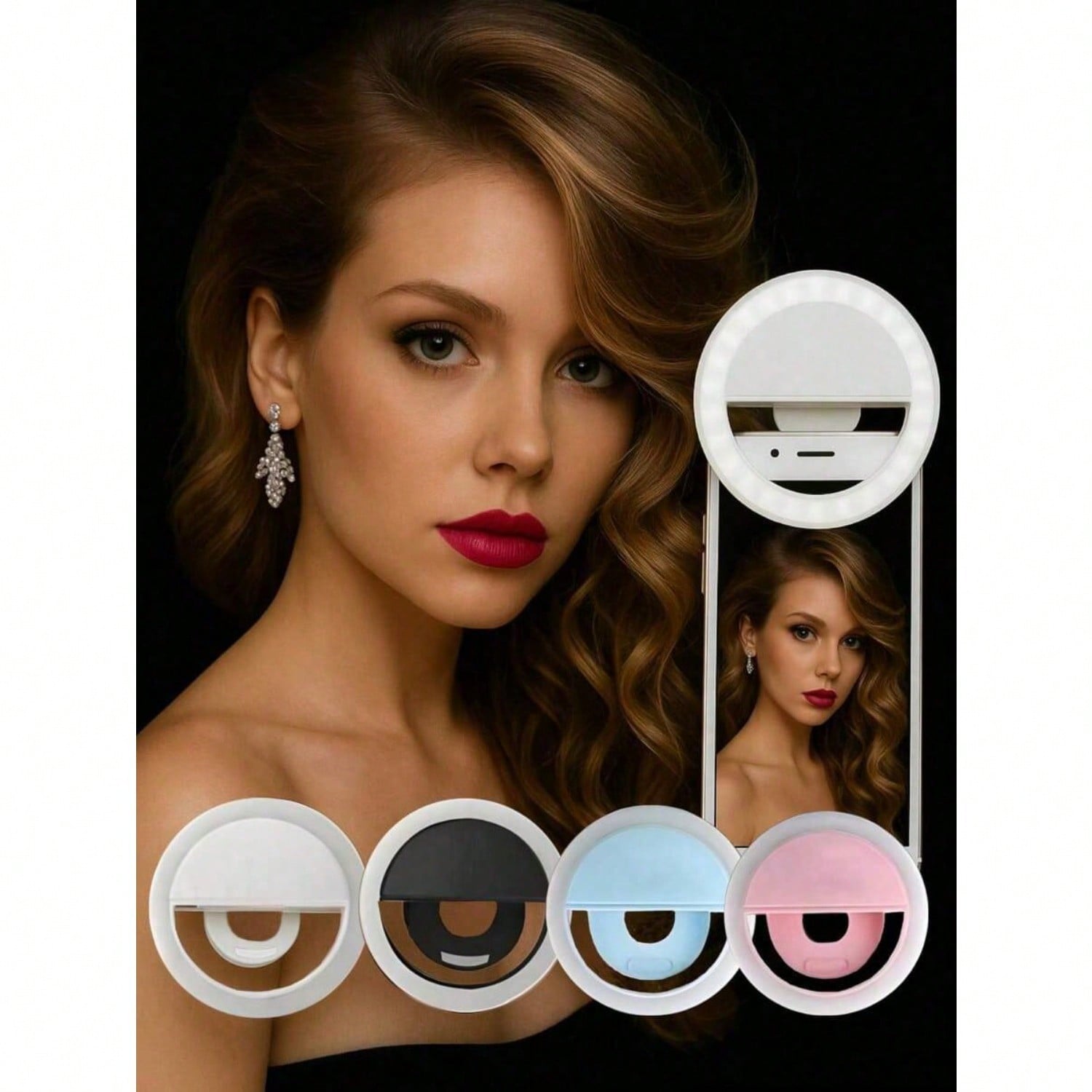 Travel Accessories And Gadgets - Flash sale 1pc Portable LED Selfie