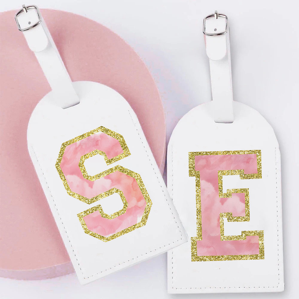 Travel Accessories Gifts For Her - Letter Monogram Luggage Tag Bachelorette Party