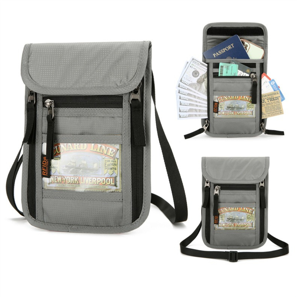 Travel Accessories Rfid - Travel Passport Pouch Neck Strap Ticket