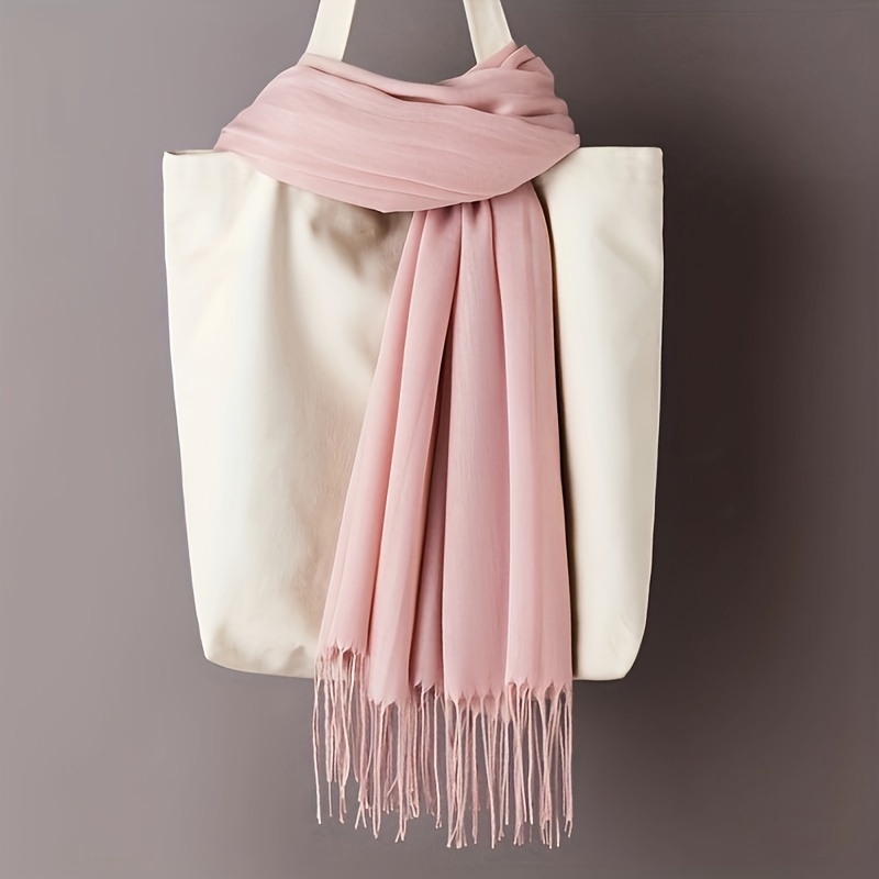 Travel Accessories Comfort - Unisex Classic Solid Color Scarf -