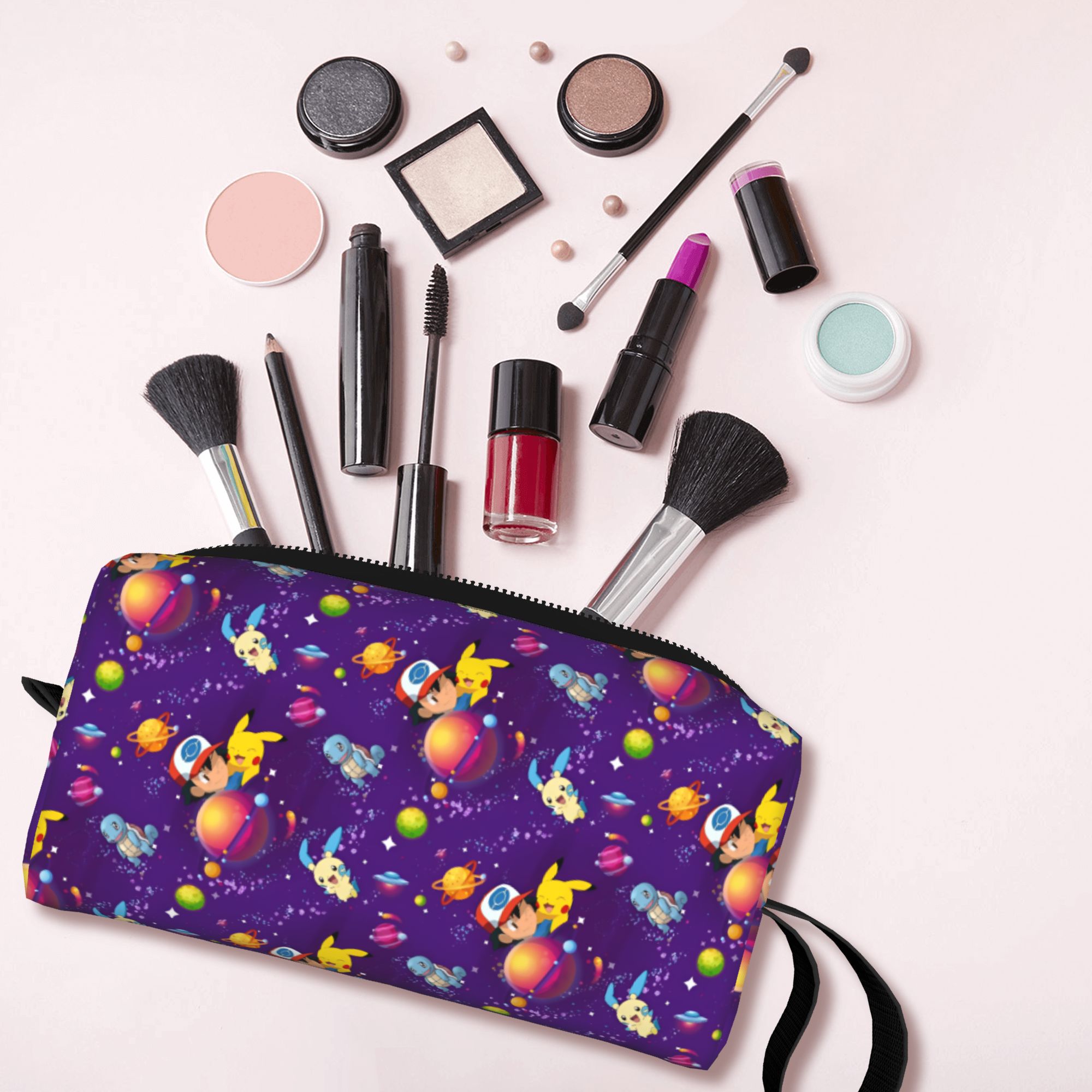 Travel Accessories Kit For Women - Custom Travel Pokemoned P-Pikachus Toiletry Bag