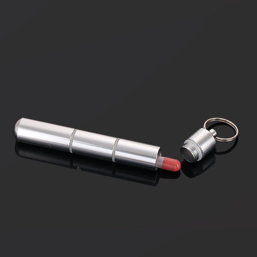 Travel Accessories For Europe - Stainless Steel Keychain Capsule Waterproof Pill