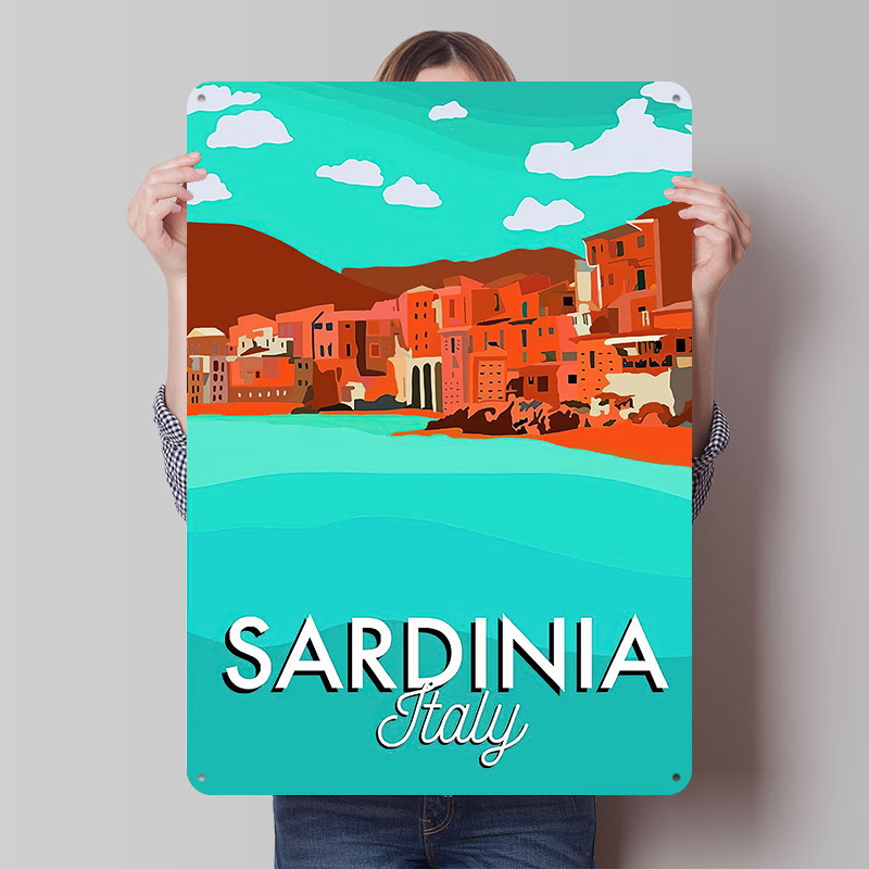 Travel Accessories For Europe - Travel Poster Customized Vintage Metal Signs