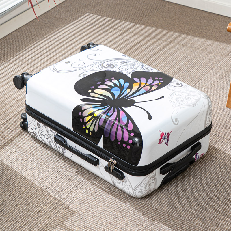 Travel Lock Tsa Approved - Butterfly Pattern Luggage 20 Inch Large