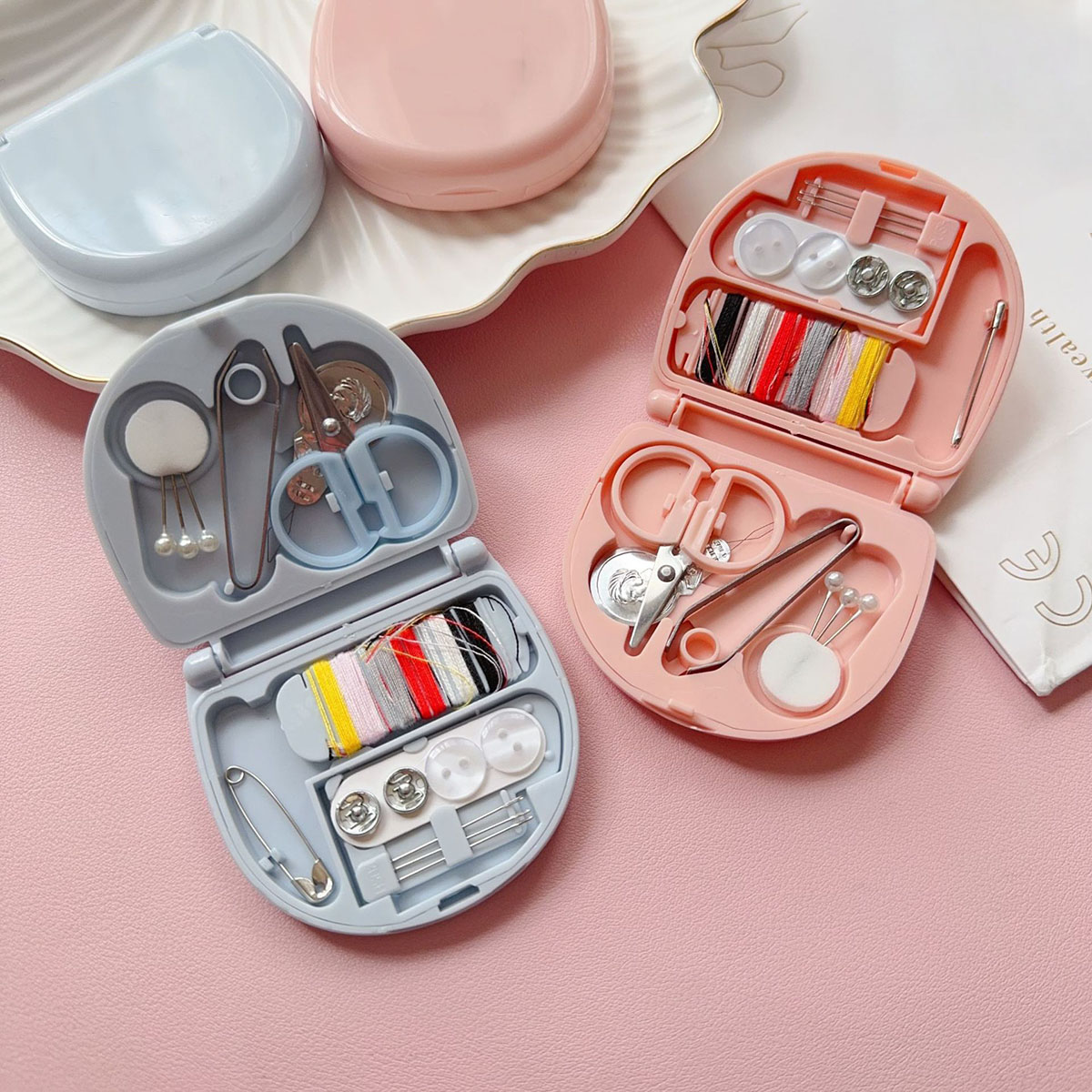 Travel Accessories Kit For Women - Mini Manual Sewing Machine Kits Portable