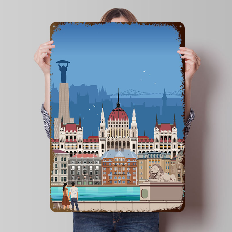 Budapest Travel Print Tinplate - đánh giá và giá Travel Accessories For Europe