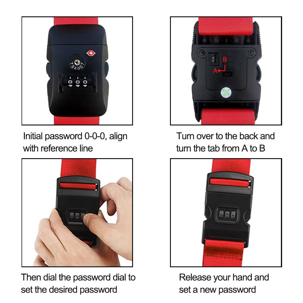 Adjustable Travel Suitcase Ban - đánh giá và giá Travel Lock Tsa Approved