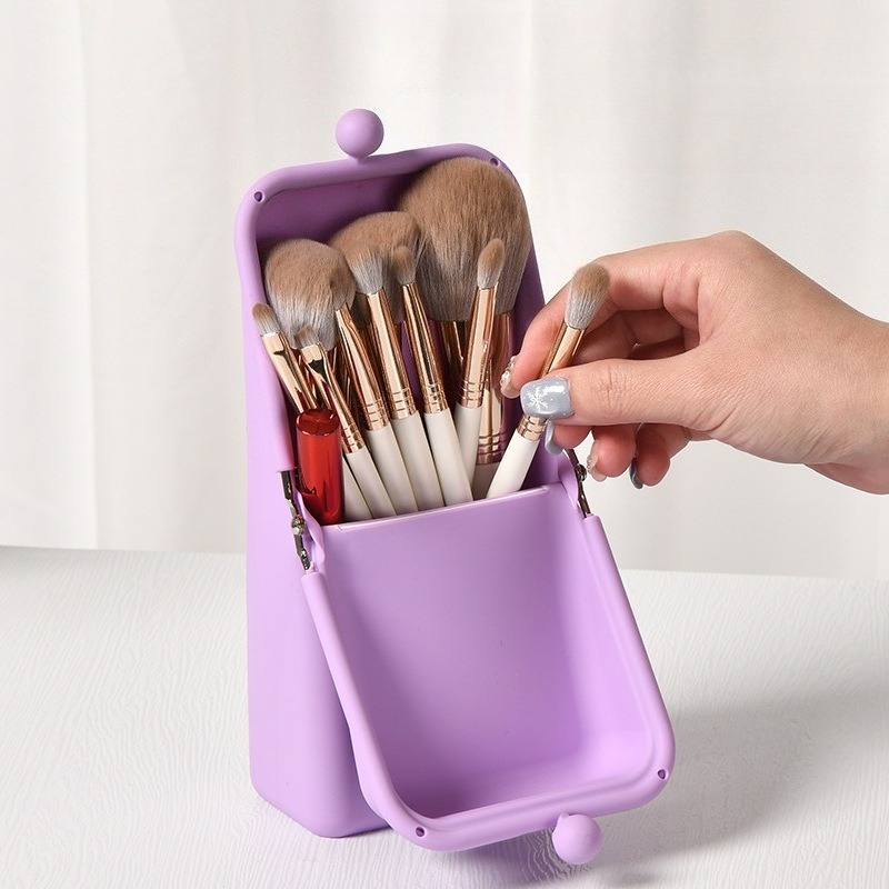 1pcs Silicone Makeup Brush Sto - đánh giá và giá Travel Accessories Toiletry Bag