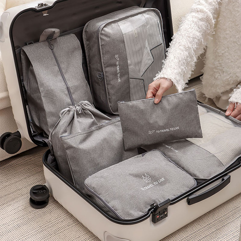 7 Piece Travel Packing Cubes S - đánh giá và giá Travel Accessories Kit For Women