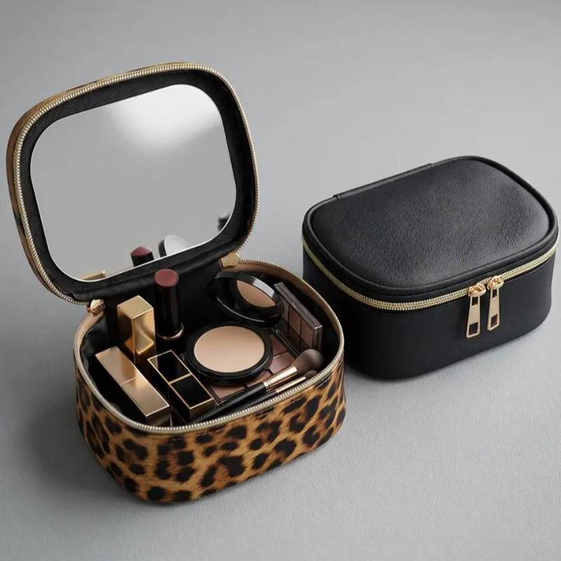 2026 New Makeup Bag with Mirro - đánh giá và giá Travel Accessories Toiletry Bag