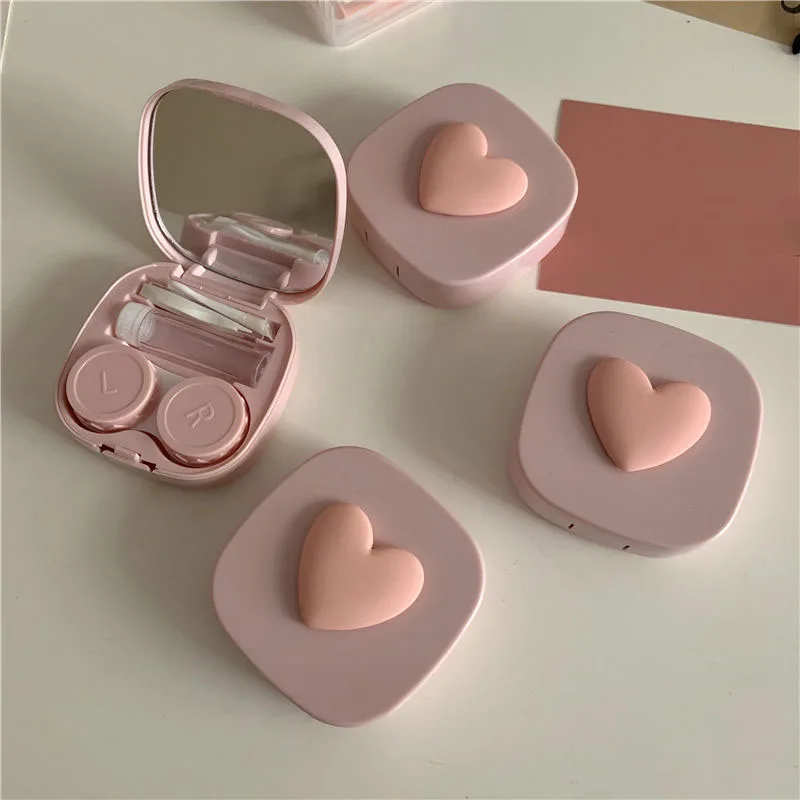Purple Heart Contact Lens Case - đánh giá và giá Travel Accessories Kit For Women