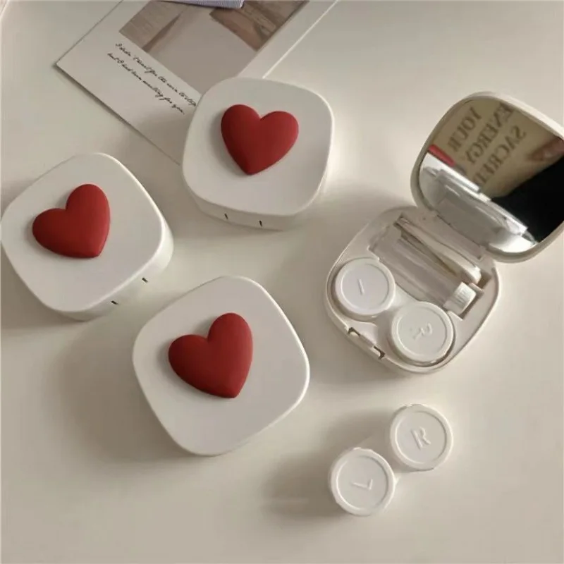 Purple Heart Contact Lens Case - đánh giá và giá Travel Accessories Kit For Women