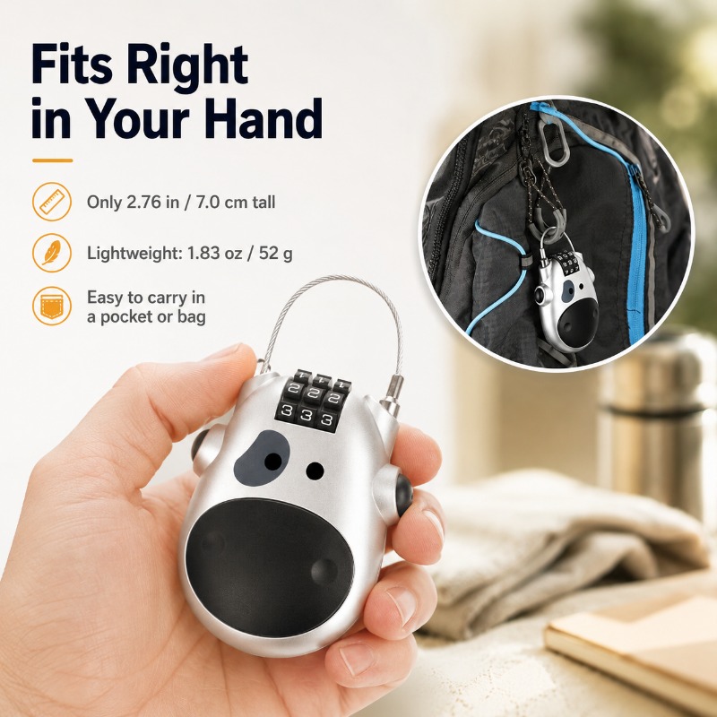 Mini Cow Combination Cable Loc - đánh giá và giá Travel Lock Tsa Approved