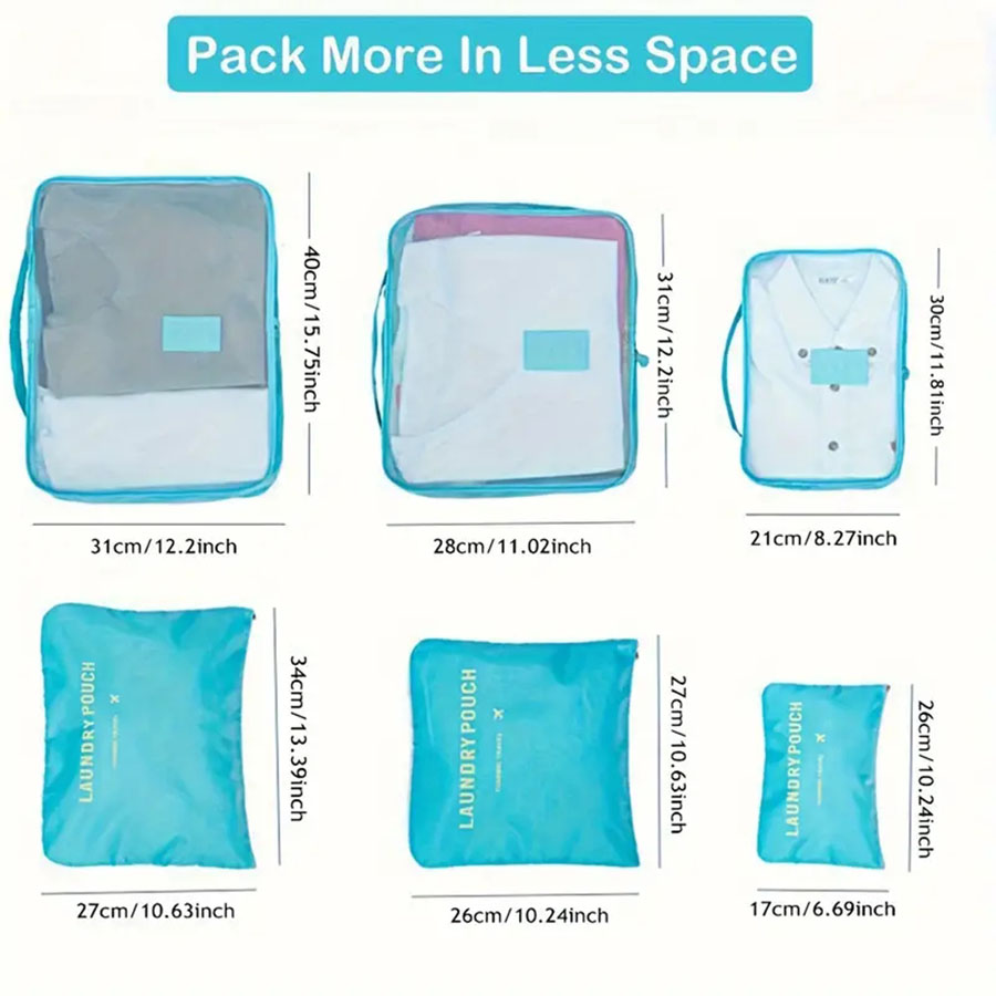 6pcs Travel Organizer Storage  - đánh giá và giá Travel Accessories Comfort