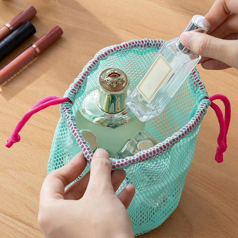 Mesh Large Capacity Drawstring - đánh giá và giá Travel Accessories Toiletry Bag