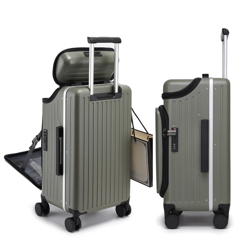 100% PC Hard Shell Luggage Fro - đánh giá và giá Travel Lock Tsa Approved