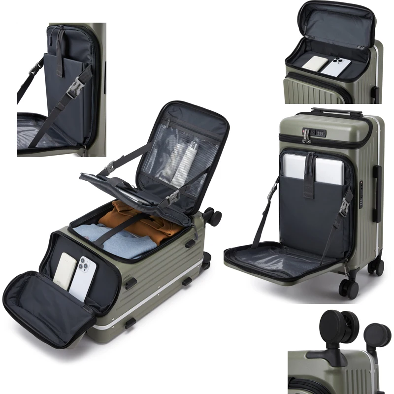 100% PC Hard Shell Luggage Fro - đánh giá và giá Travel Lock Tsa Approved