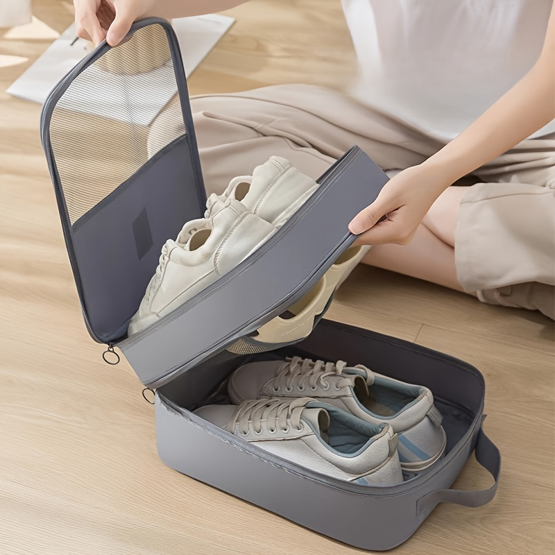 3 Layers Portable Travel Shoe  - đánh giá và giá Travel Accessories Toiletry Bag