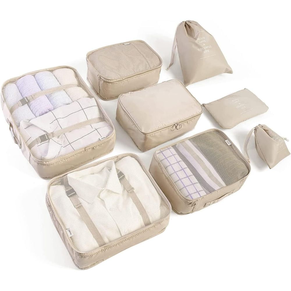 Set Packing Cubes or Suitcases - đánh giá và giá Travel Accessories Toiletry Bag