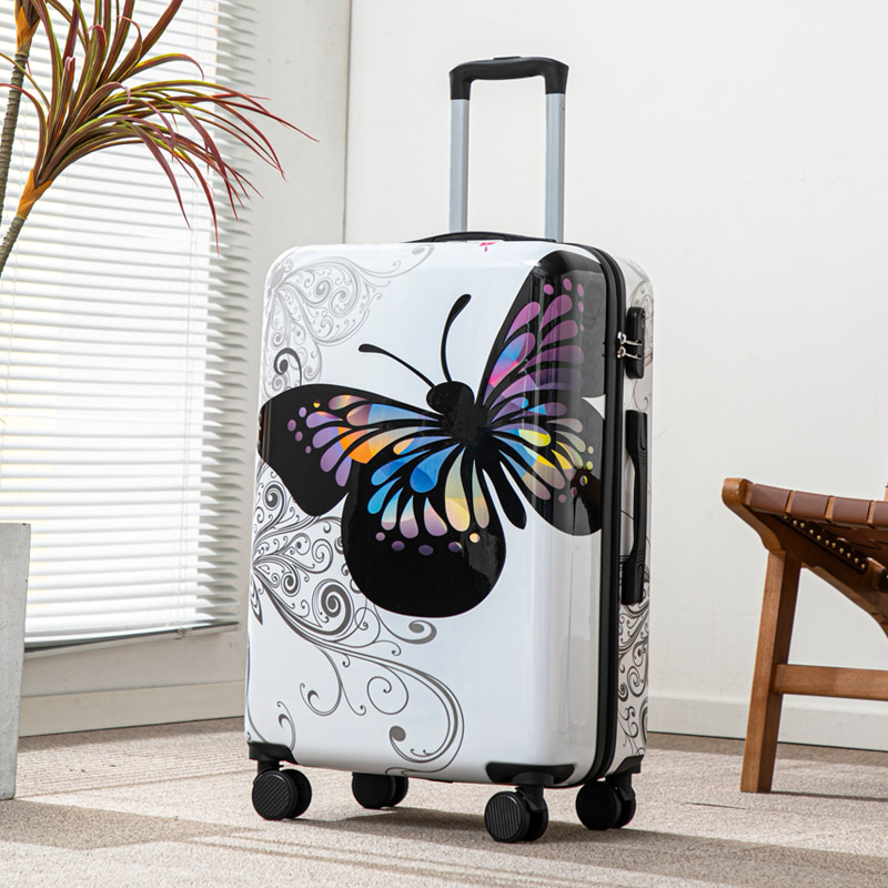 Butterfly Pattern Luggage 20 I - đánh giá và giá Travel Lock Tsa Approved