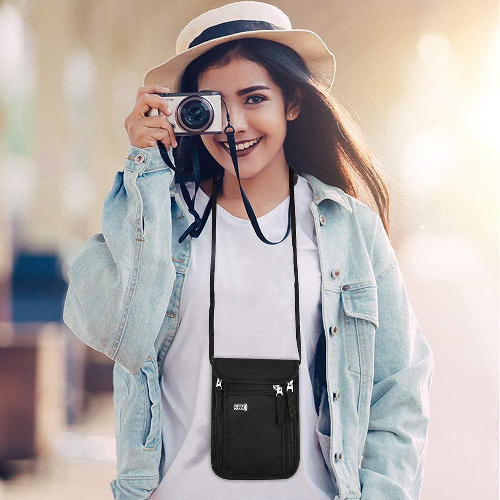 1pc Travel Pouch Neck Wallet F - đánh giá và giá Travel Accessories Rfid