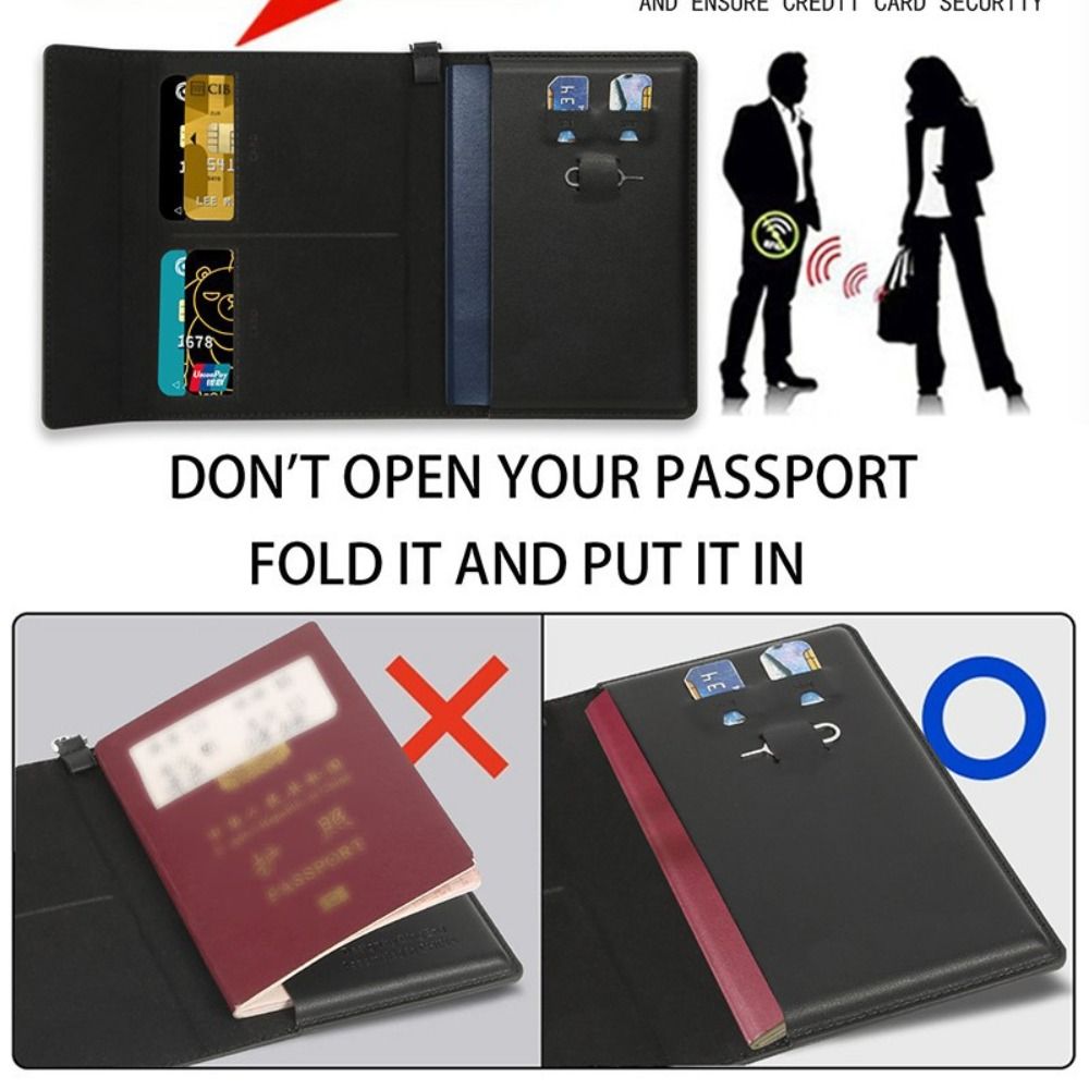 Solid Color Passport Holder RF - đánh giá và giá Travel Accessories Rfid