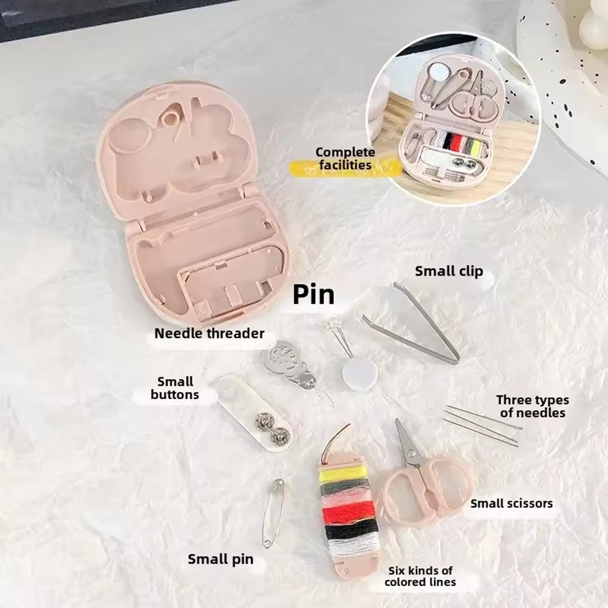 Mini Manual Sewing Machine Kit - đánh giá và giá Travel Accessories Kit For Women