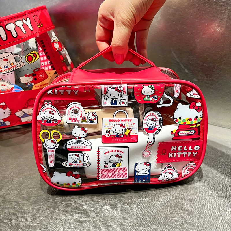 Cute Kitty PVC Cosmetic Bag Wa - đánh giá và giá Travel Accessories Toiletry Bag
