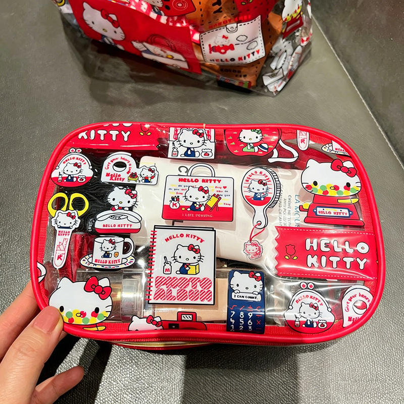 Cute Kitty PVC Cosmetic Bag Wa - đánh giá và giá Travel Accessories Toiletry Bag