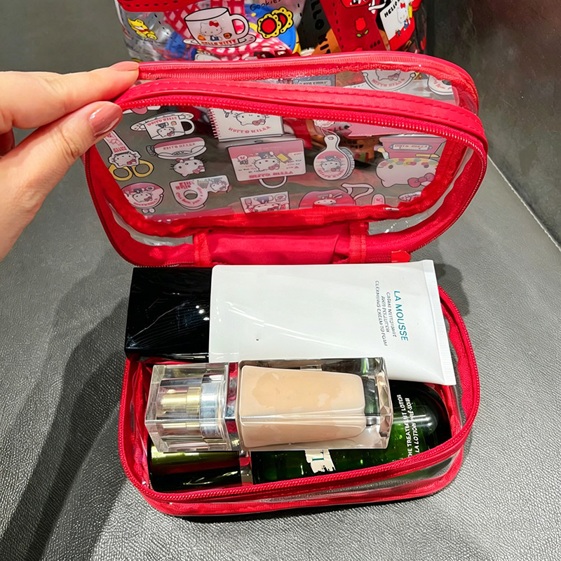 Cute Kitty PVC Cosmetic Bag Wa - đánh giá và giá Travel Accessories Toiletry Bag